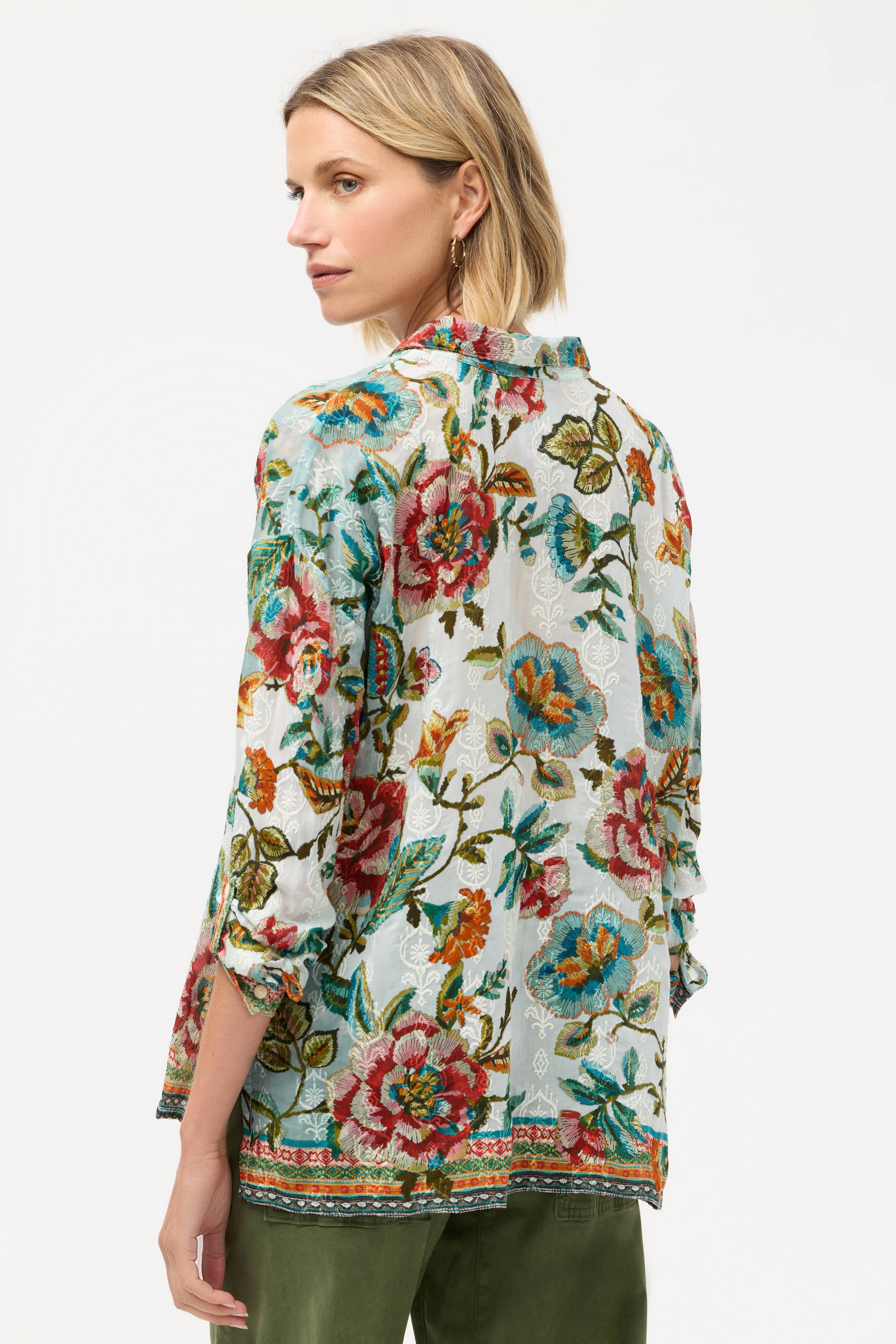 THE AUDREY BUTTON UP SHIRT IN GILLIAN