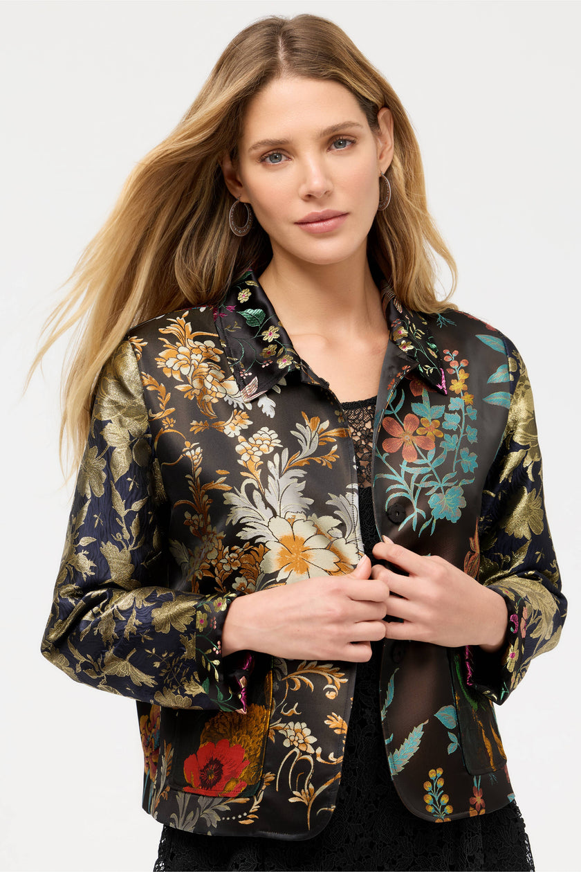 LIMITED EDITION JACQUARD CROPPED JACKET