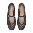 EVONNA WOVEN LEATHER MARY JANE BALLET FLAT