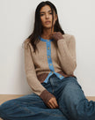 IBRA MERINO WOOL BLEND CARDIGAN
