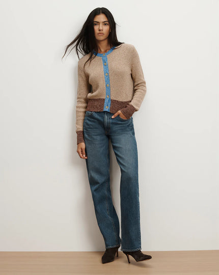 IBRA MERINO WOOL BLEND CARDIGAN