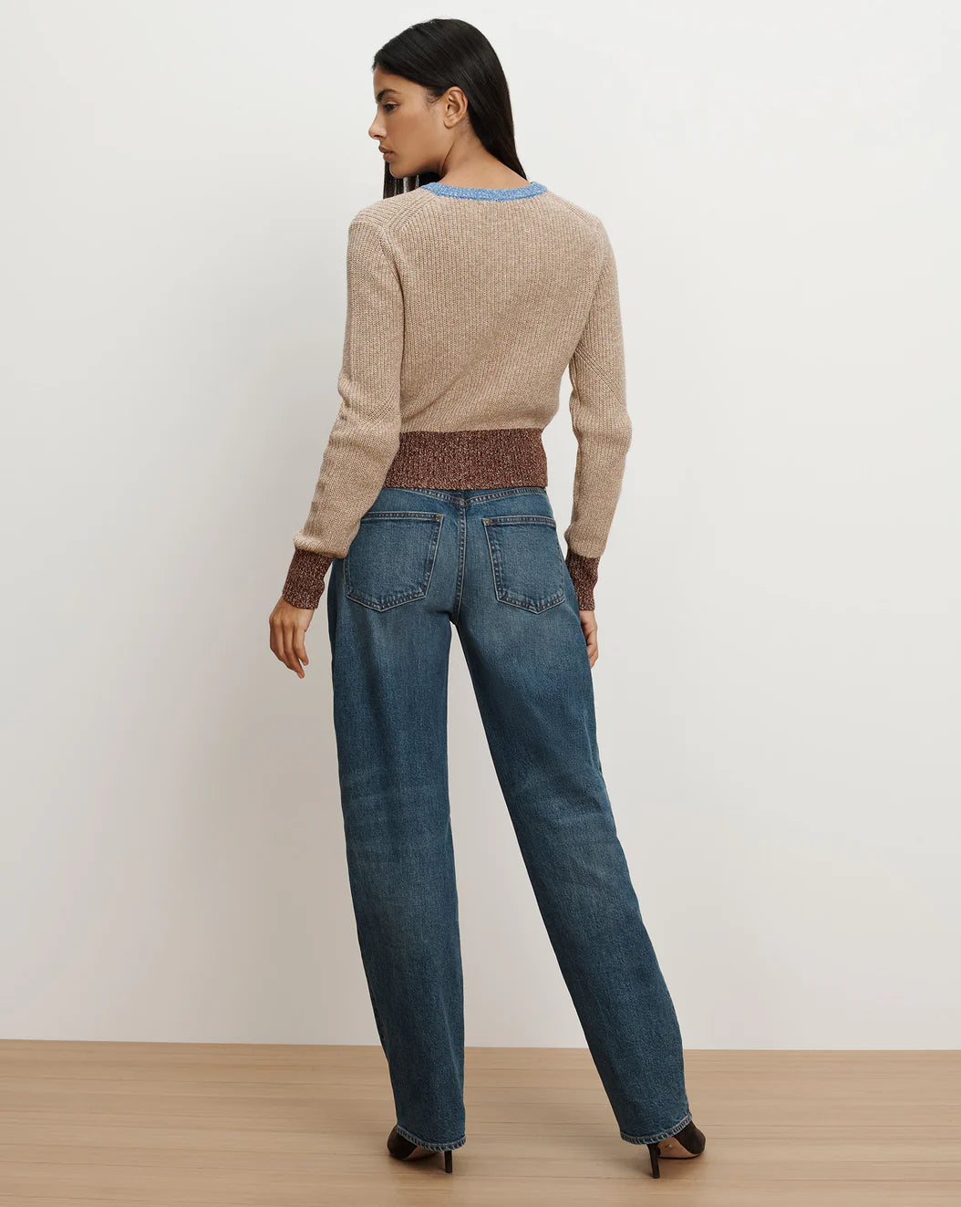 IBRA MERINO WOOL BLEND CARDIGAN