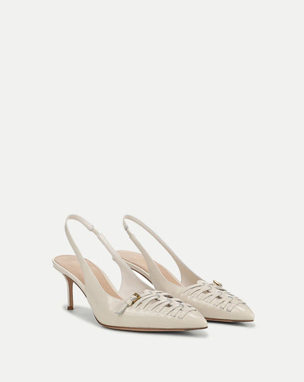 RASHIDA WOVEN SLINGBACK HEEL