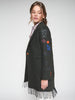 FLECOS GRAFFITI COAT WITH FRINGES