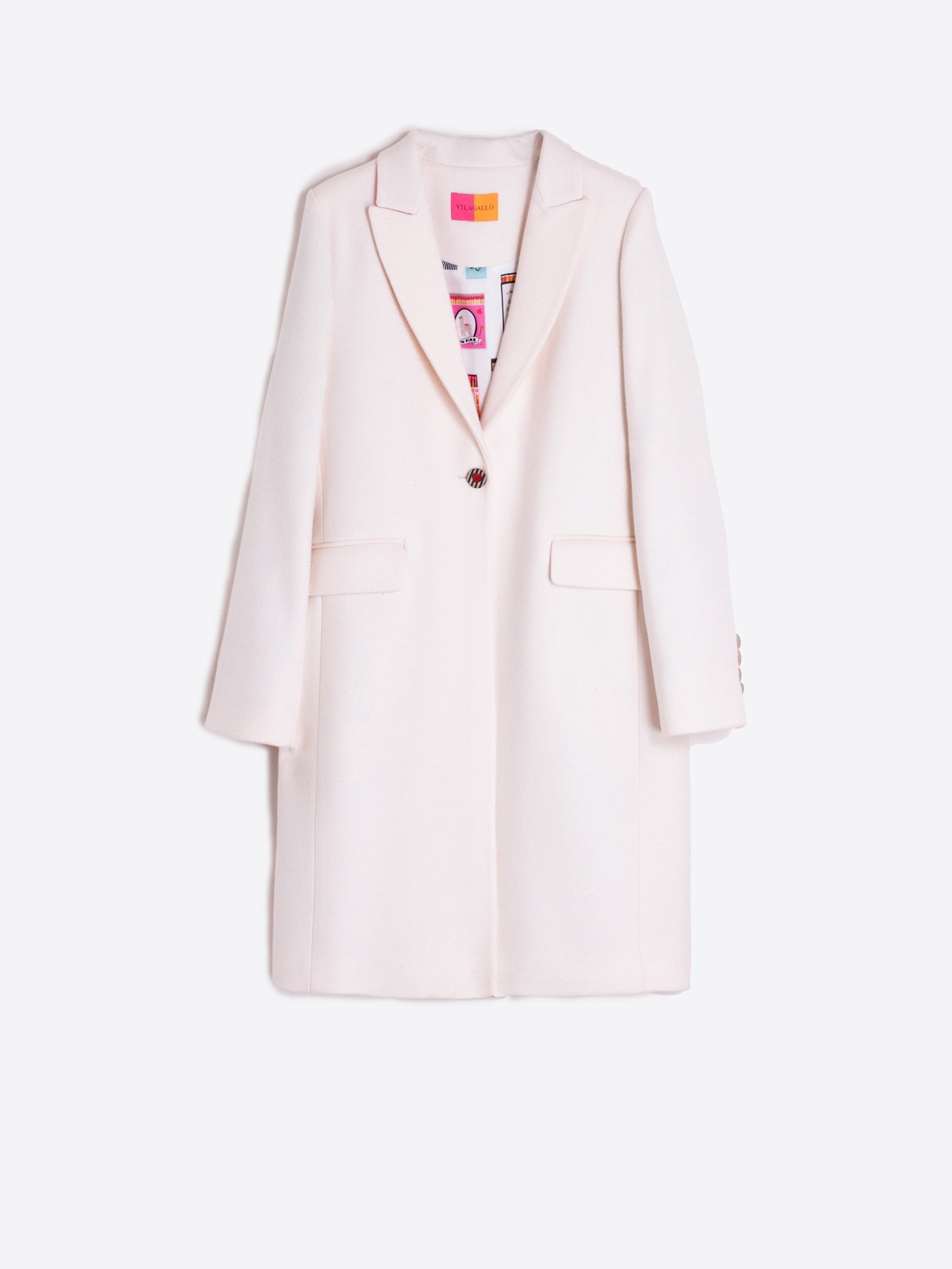 ARICIA COAT WITH CONTRAST COLLAR