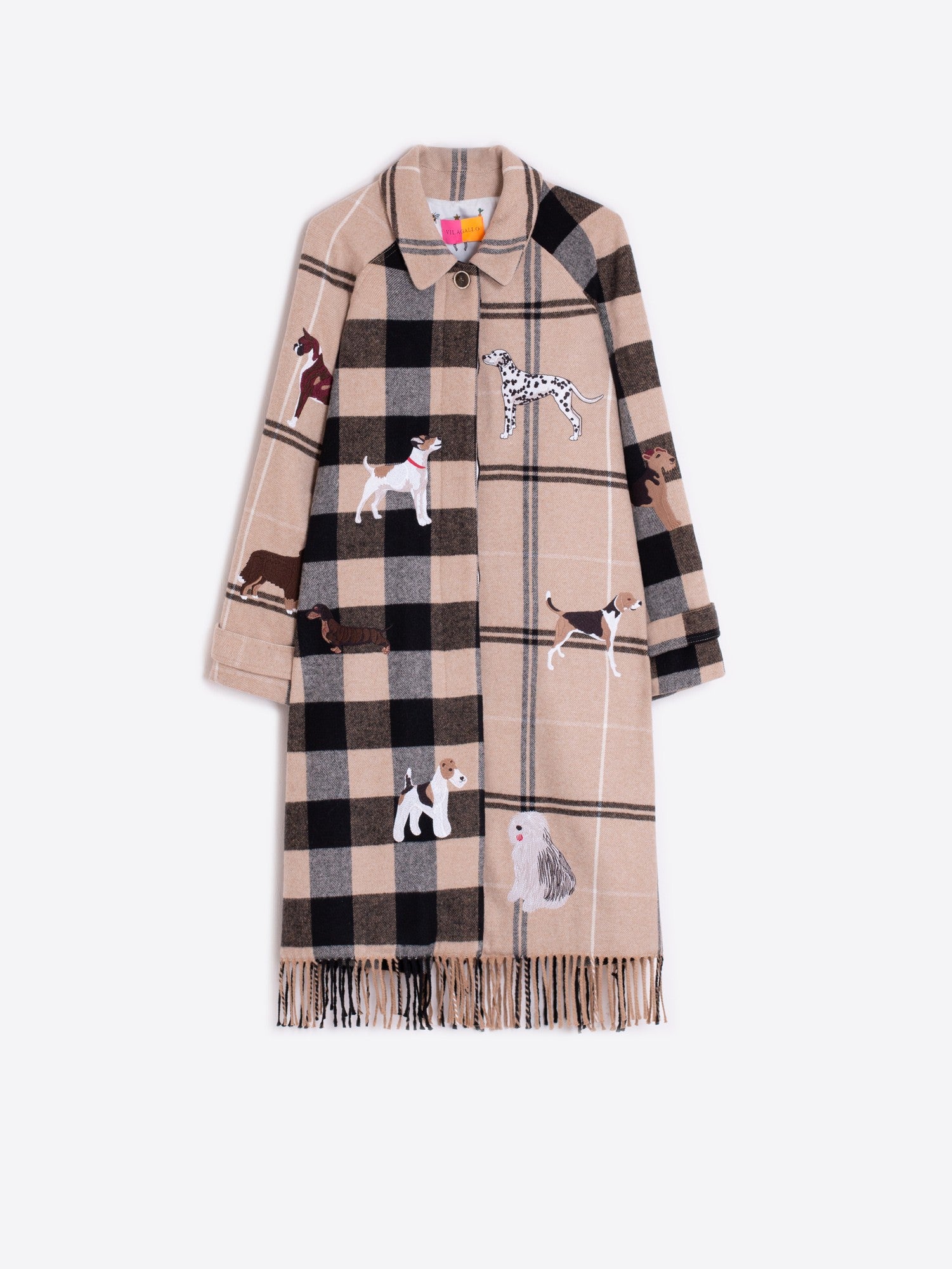 BERINICE EMBROIDERE FRINGE COAT