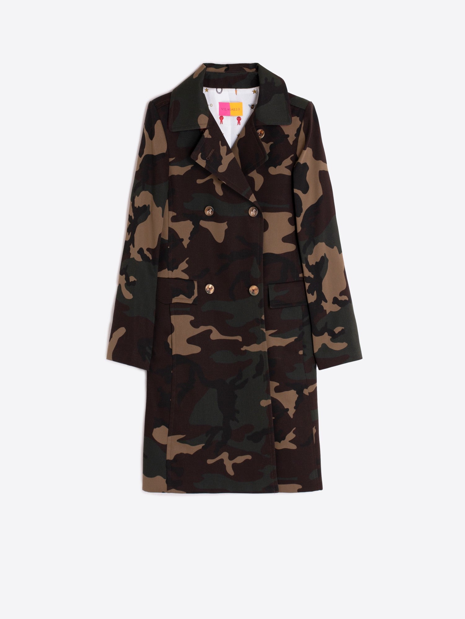 KATE CAMO TRENCH COAT