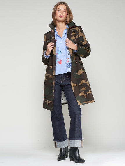KATE CAMO TRENCH COAT