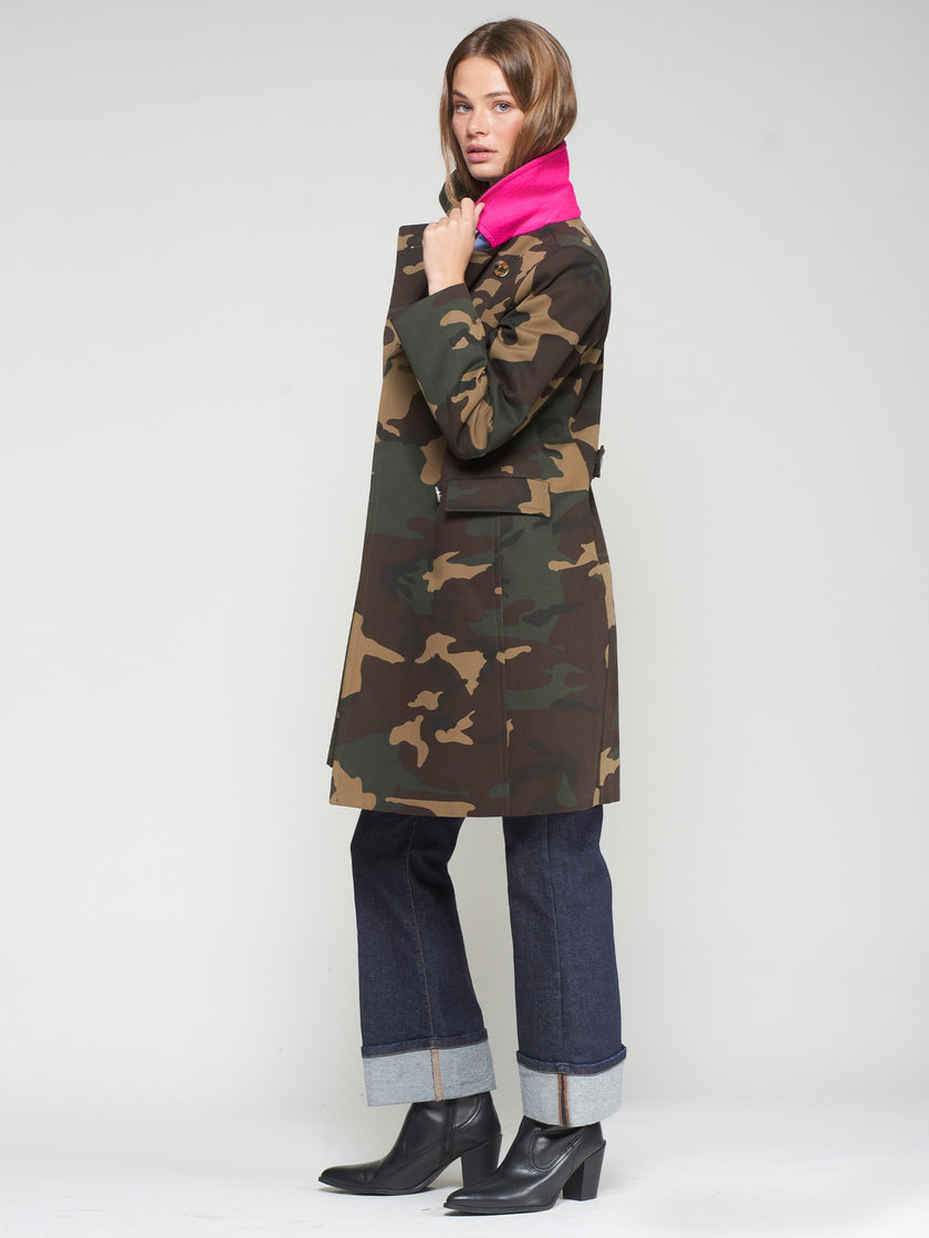 KATE CAMO TRENCH COAT