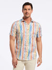 WALK THE LINE SHORT SLEEVE BUTTON DOWN SHIRT