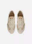 OASIS RAFFIA AND SUEDE RUNNER SNEAKER