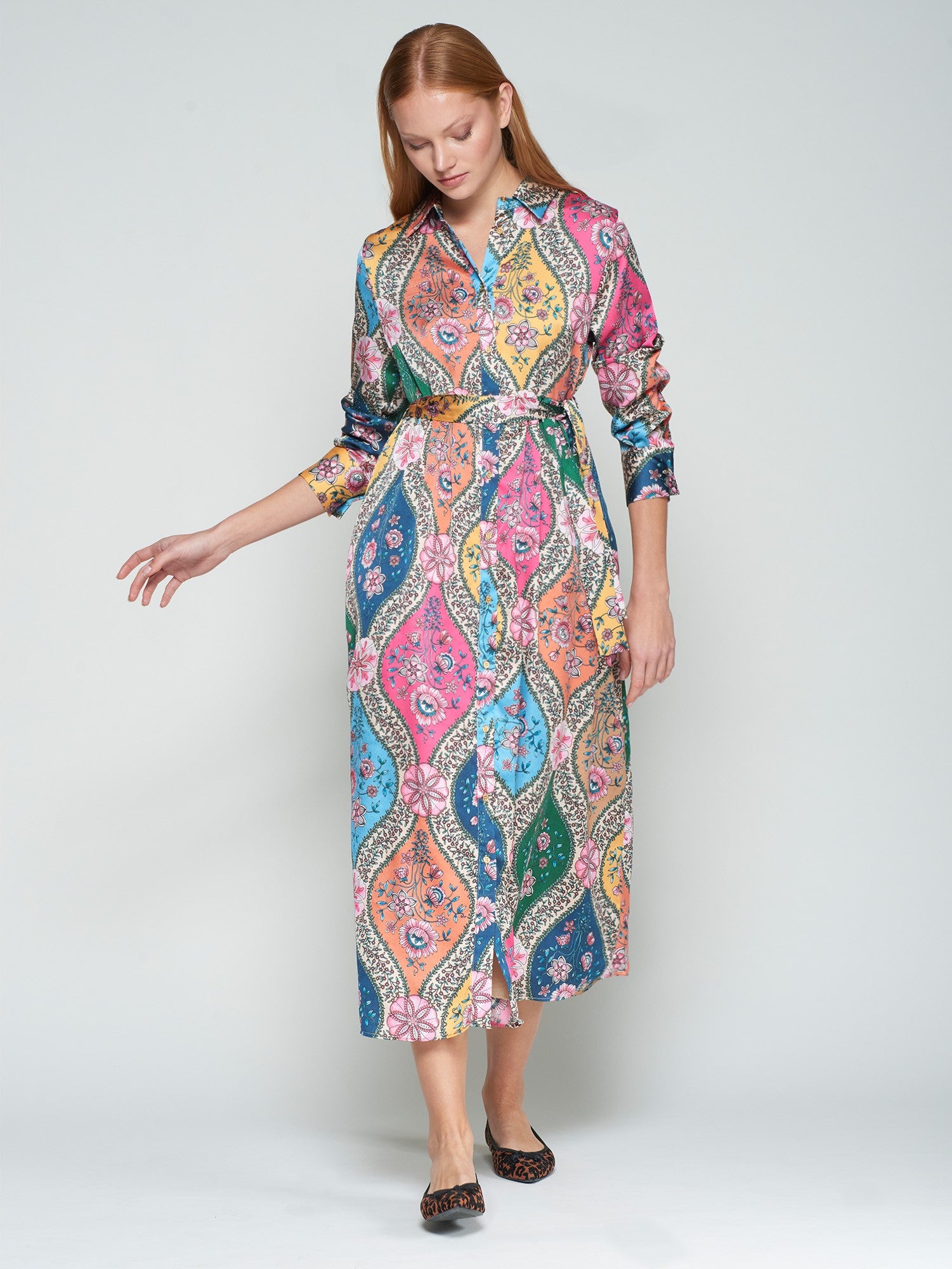 AMIRA MULTI PRINTED SHIRT DRESS