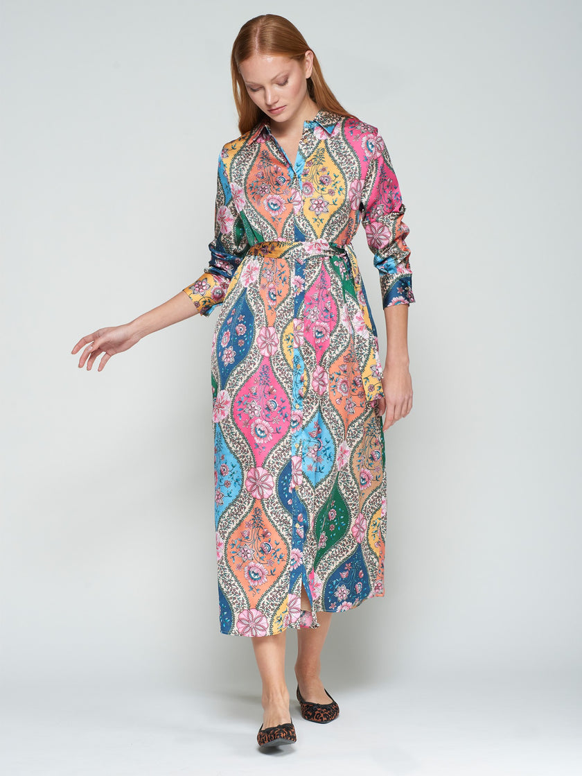 AMIRA MULTI PRINTED SHIRT DRESS