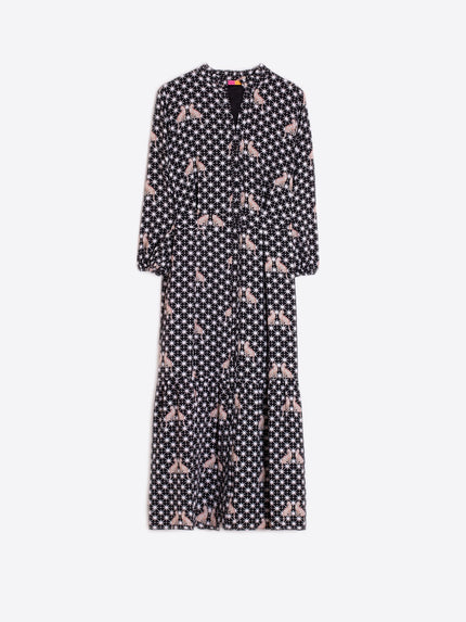 LUCILLE CHEETAH PRINT AND STAR DRESS