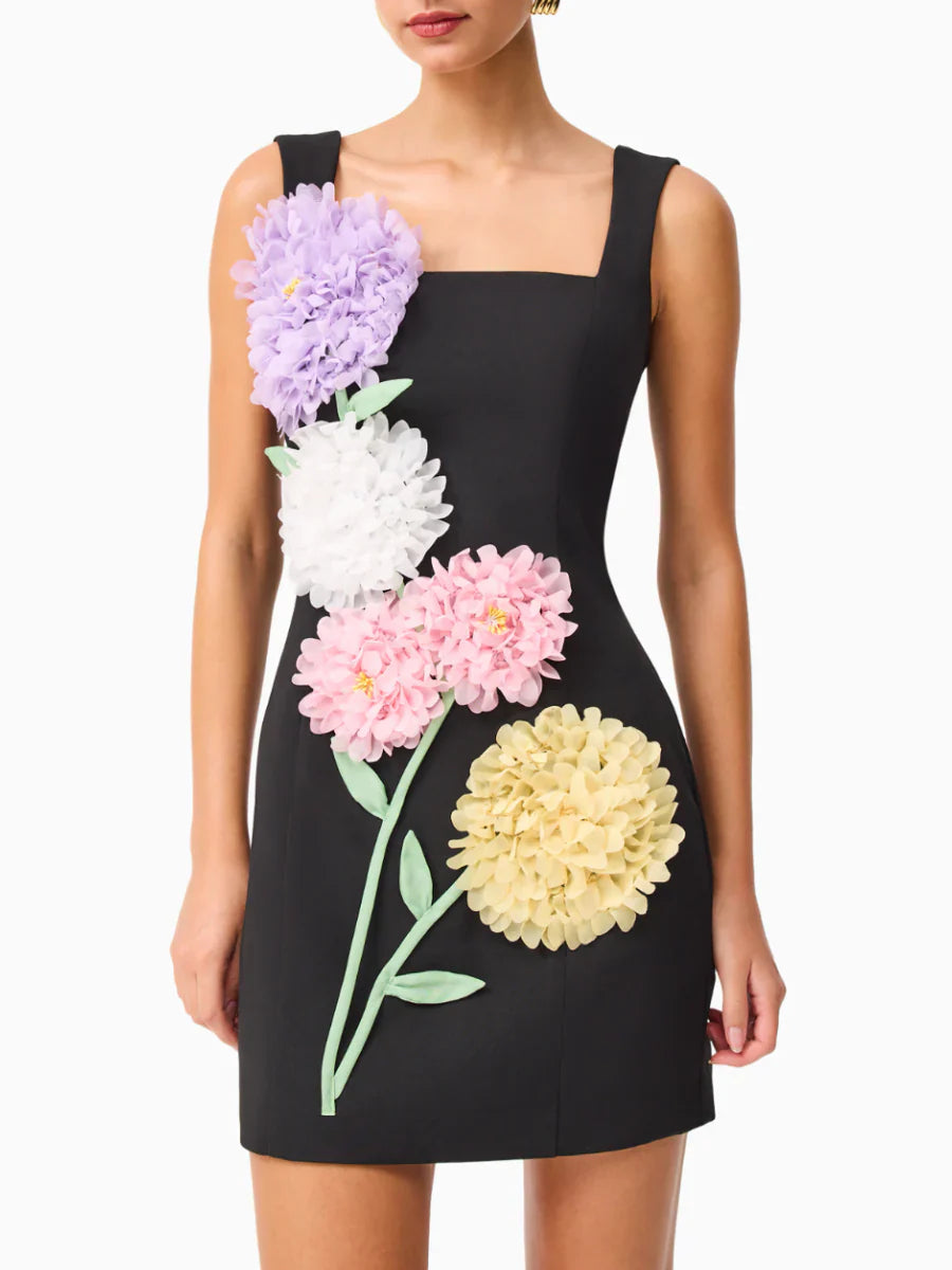 BUTTERCUP EMBOIDERED PARTY MINI DRESS