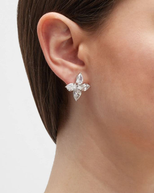 FLOWER BUTTON EARRINGS