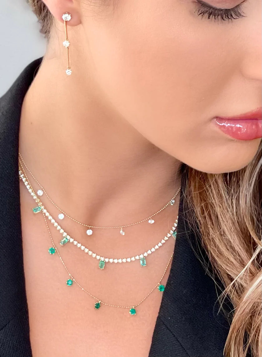 EMERALD FLOATING NECKLACE