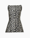 LEOPARD SPOT JACQUARD BOAT NECK TOP