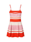 NELLY BUSTIER MINI DRESS IN TULIP STRIPE