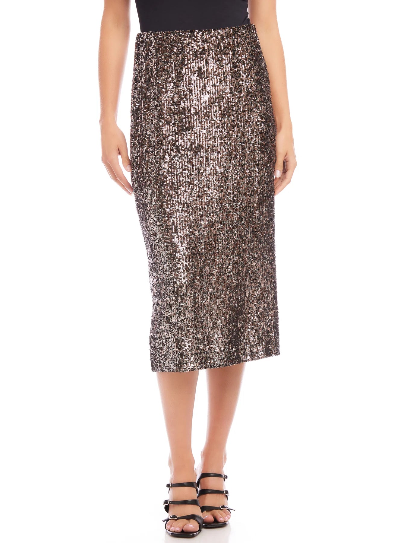 SEQUIN MIDI SKIRT