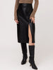 FRONT SLIT MIDI SKIRT
