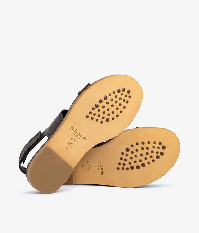 JANICA WOOD CABOCHON SANDAL