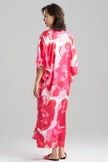 FLORIA PRINTED SATIN MANDARIN CAFTAN