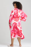 FLORIA PRINTED SATIN ROBE