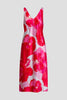FLORIA PRINTED SATIN SLIP DRESS