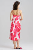 FLORIA PRINTED SATIN SLIP DRESS