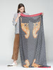 LEOPARD AND STAR PRINT FOULARD