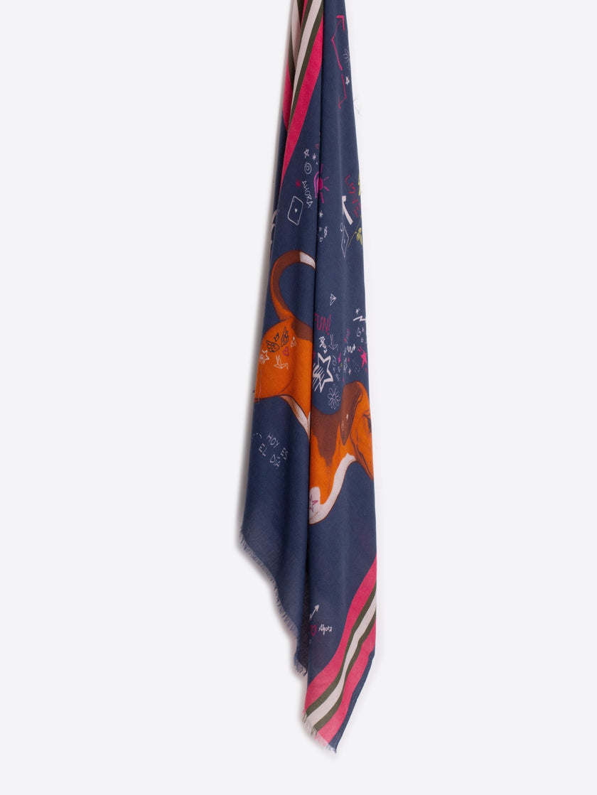 DACHSHUND QUIRKY FOULARD