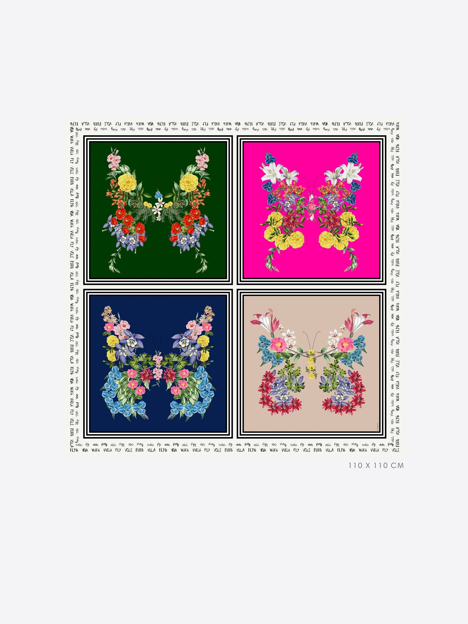 FOULARD SILK MARIPOSAS SEDA