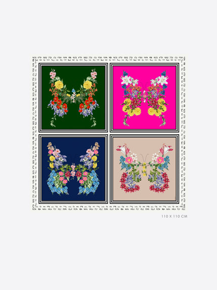 FOULARD SILK MARIPOSAS SEDA