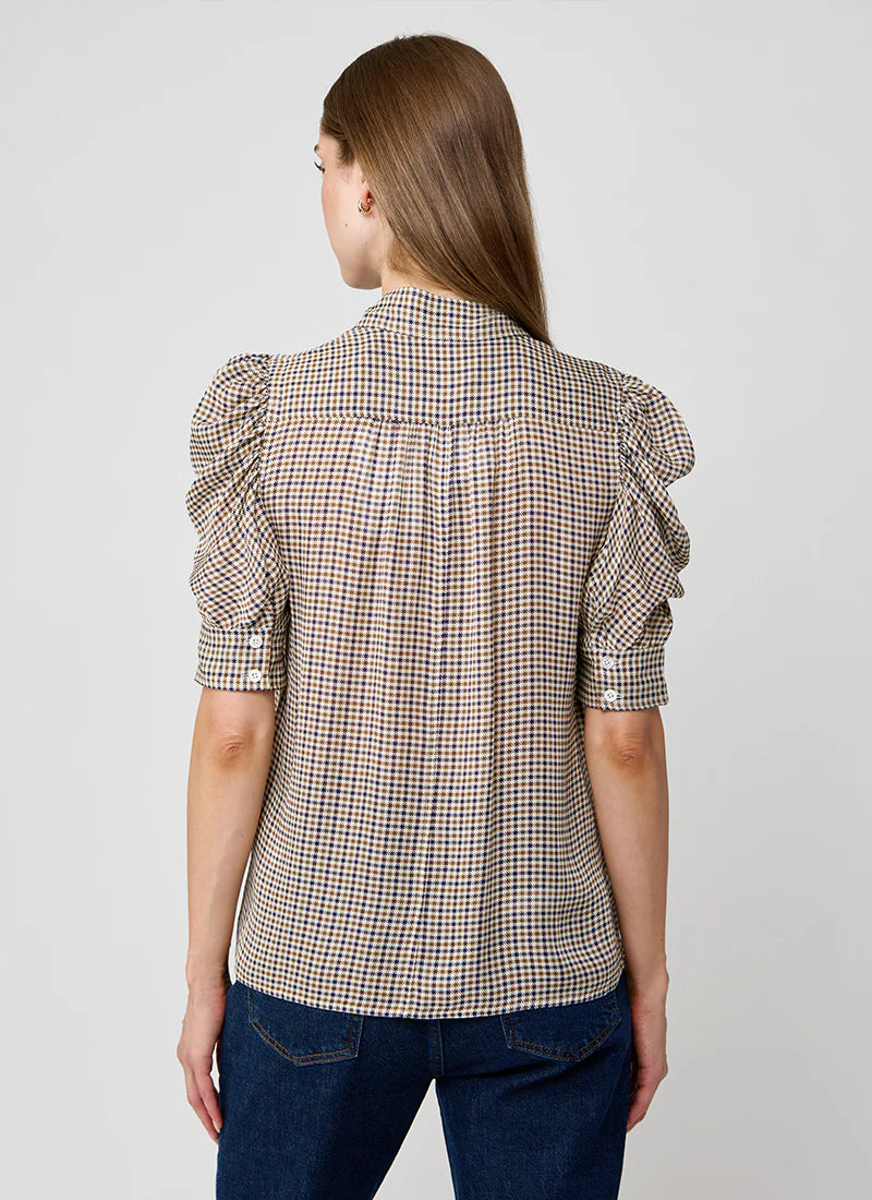 THE HOUNDSTOOTH GILLIAN TOP