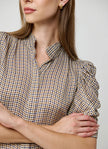 THE HOUNDSTOOTH GILLIAN TOP