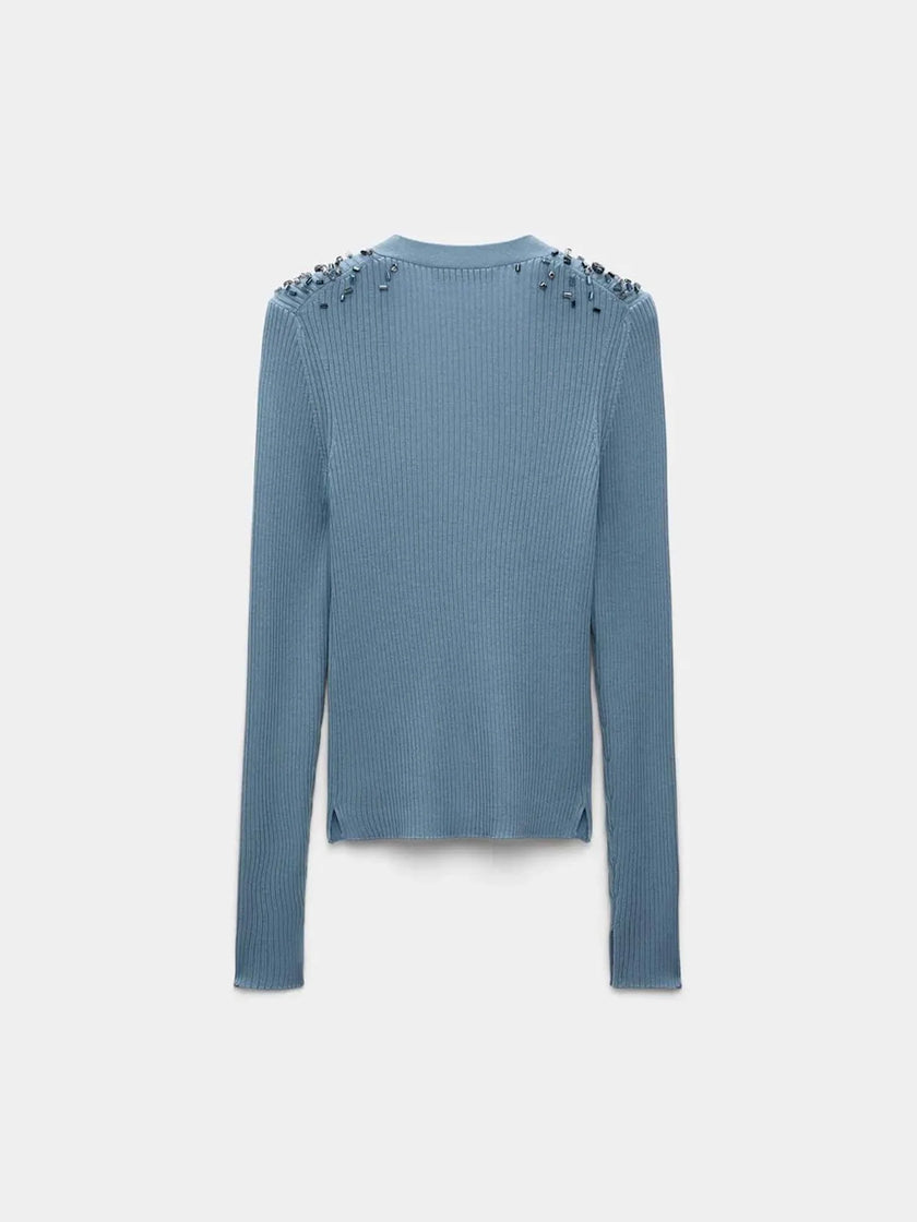 EMBELLISHED TWIN SET