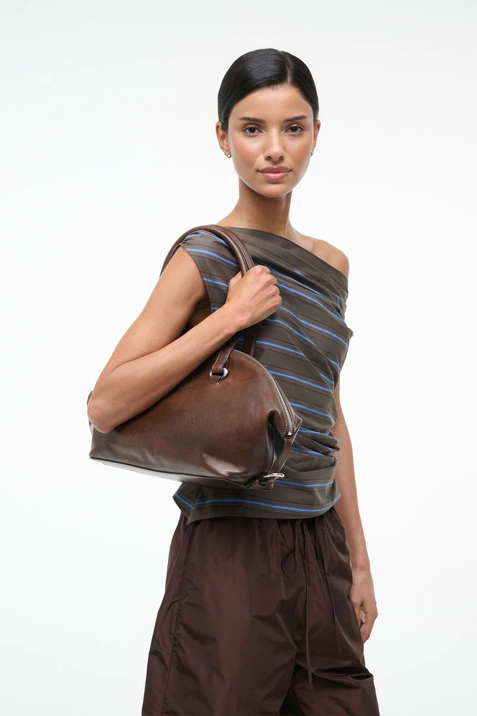 HESTER SHOULDER BAG ESPRESSO DISTRESSED