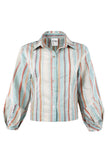 CROP EMMY SHIRT IN HARBOR ISLE STRIPE