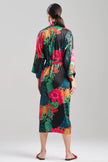 HARVEST PRINTED SATIN ROBE