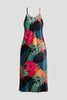 HARVEST PRINTED SATIN SLIP DRESS