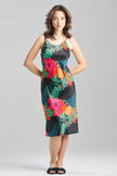 HARVEST PRINTED SATIN SLIP DRESS