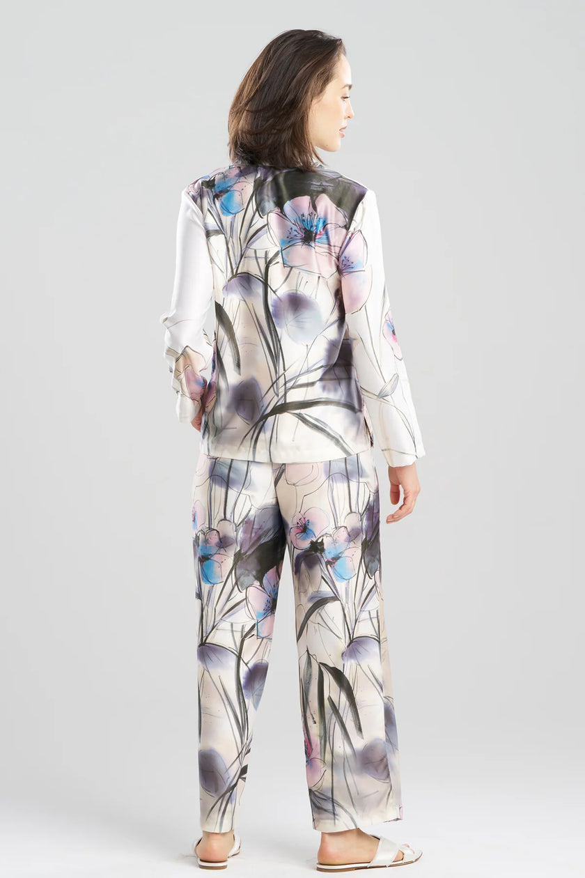 HIYAKU PRINTED CHARMEUSE NOTCH PJ
