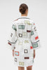 VINTAGE LABEL PRINT TUNIC DRESS