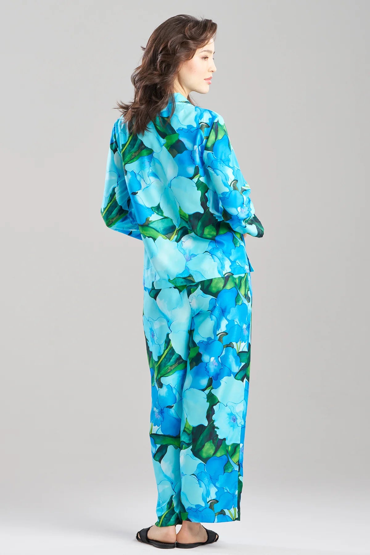 ISLA PRINTED SATIN NOTCH PJ SET