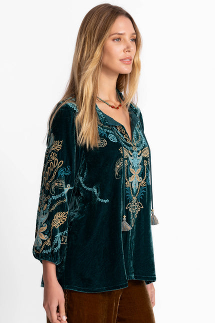 VELVET FIELD BLOUSE SHIRA