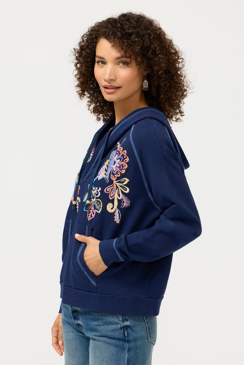 HOODED RAGLAN SWEATSHIRT ZINNIA