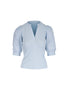 CORALEE PUFF SLEEVE TOP IN RIVER MIST