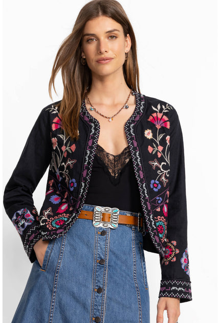 GLORIA LINEN BOLERO JACKET