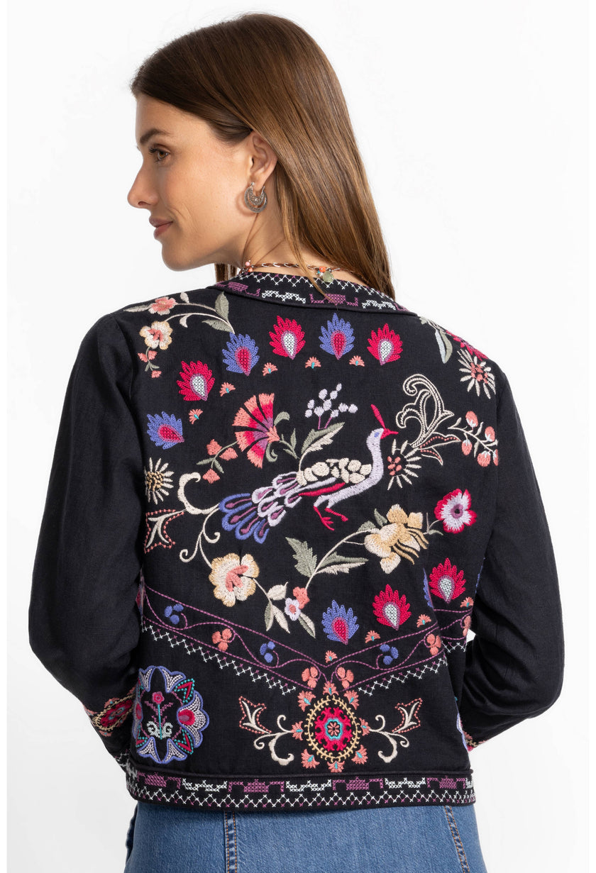 GLORIA LINEN BOLERO JACKET